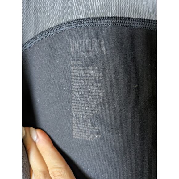 Victoria Secret Sport Black Zip Mesh Back Panel Jacket Women M Sporty Athleisure - Picture 9 of 11